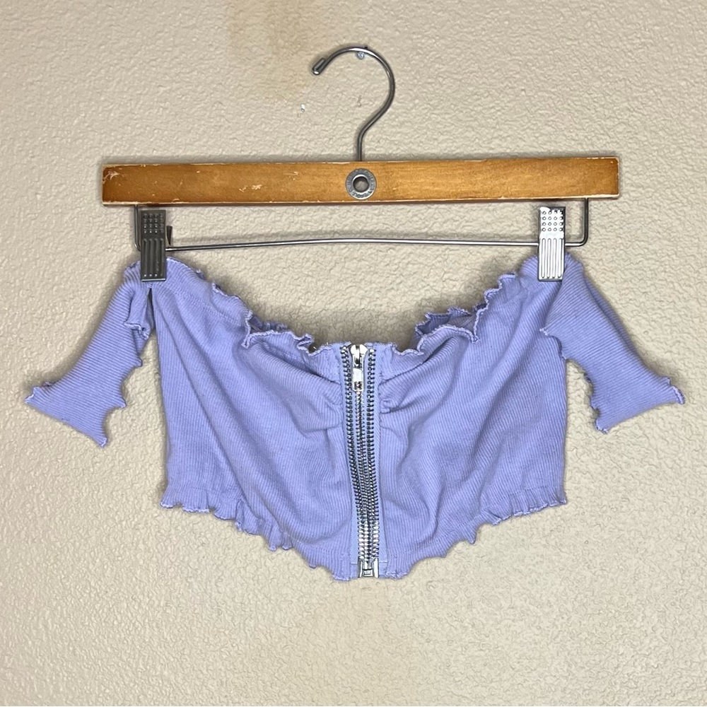 Off the shoulder crop top